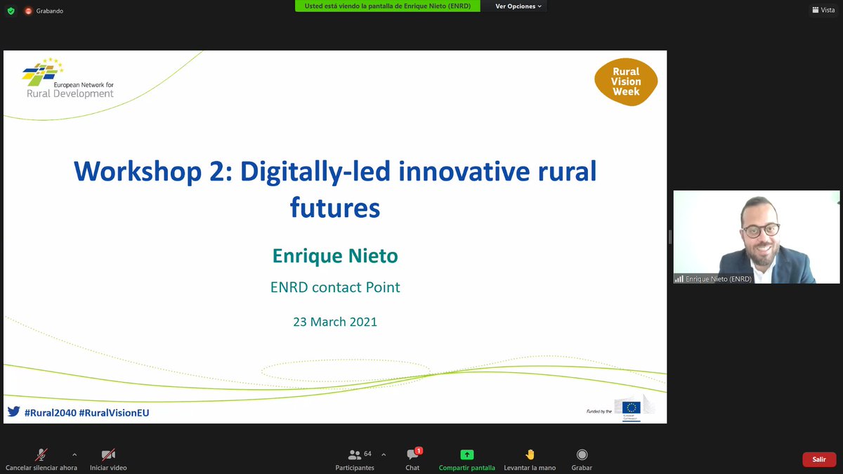 DesiraH2020's tweet photo. We are at Workshop 2 - Digitally-led innovative rural futures of #RuralVisionWeek!
💡How can we leverage the benefits from #digitalisation in our vision for rural areas?
#Rural2040 #RuralVisionEU https://t.co/Y7C3gD1AEP