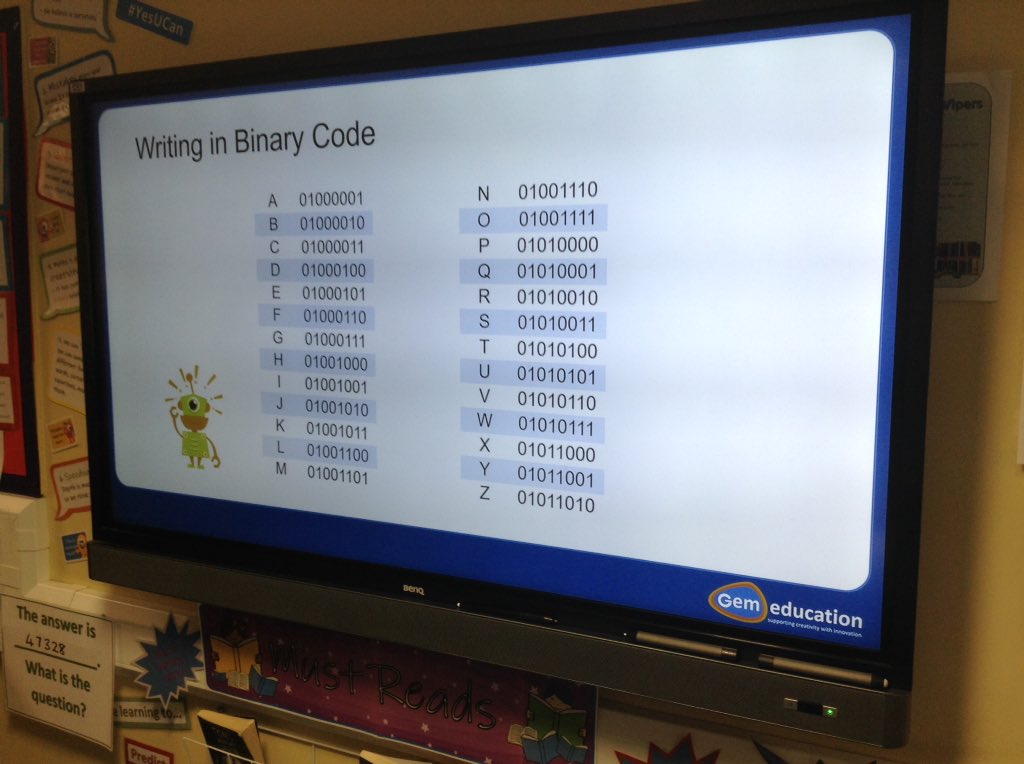 StAgnesY5's tweet image. Not only do we use binary code for numbers we also use it for letters and punctuation. #stagnesenrichment #stagnescomputing #Stagnesenglish