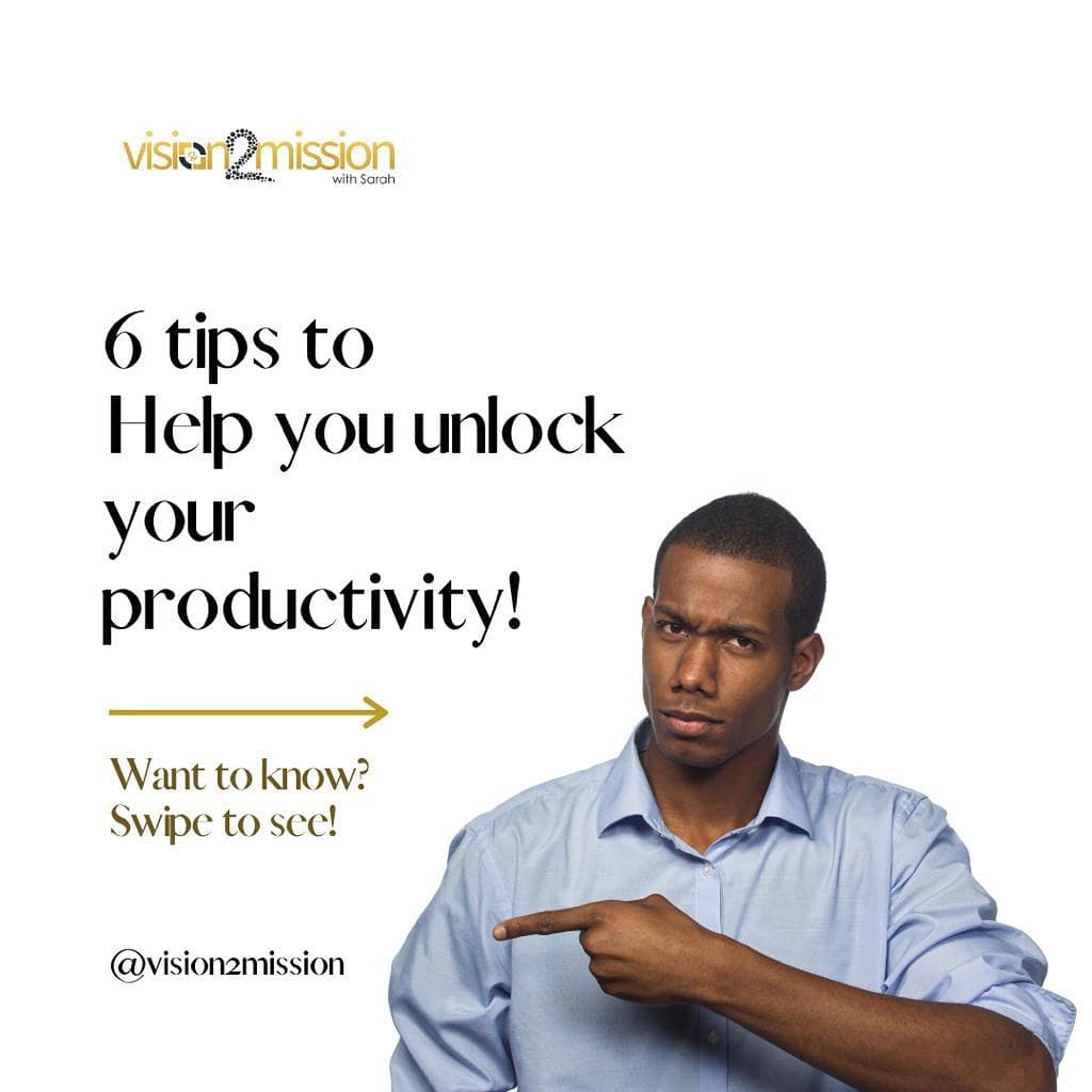 Vision2mission2's tweet photo. We @vision2mission2 are big on productivity so here are a few curated tips to help you  stay more productive in your daily endeavours. https://t.co/CgoKtZQTxO