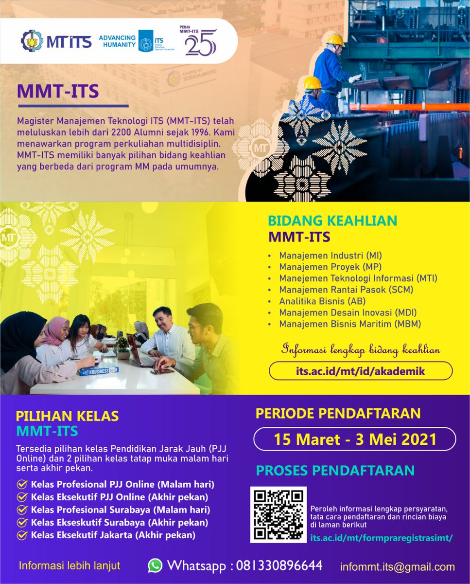 its_campus's tweet photo. Mari bergabung bersama lebih dari 2200 Alumni, para pemimpin bisnis dengan kemampuan analitika yang tajam.

#mtits
#mmtits
#dmtits
#itscampus
#itssurabaya
#kuliahS2
#kuliahS3
#businessleaders
#managementstudies https://t.co/x9LI9ovjE0