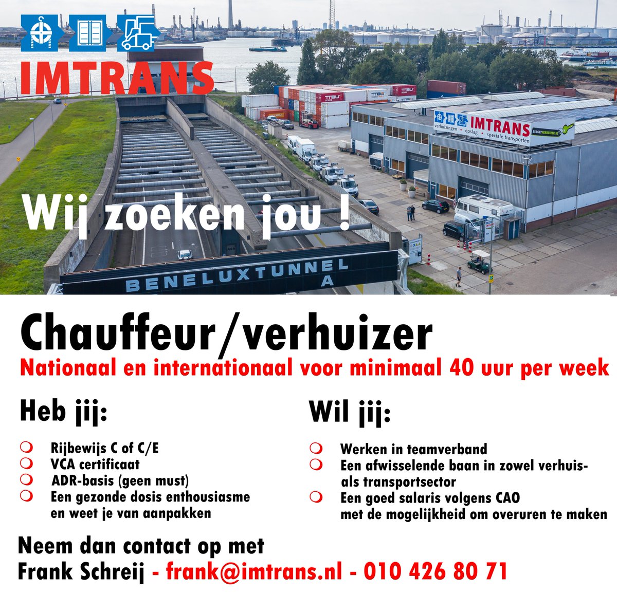 Wij zoeken jou... of iemand in je netwerk :-)