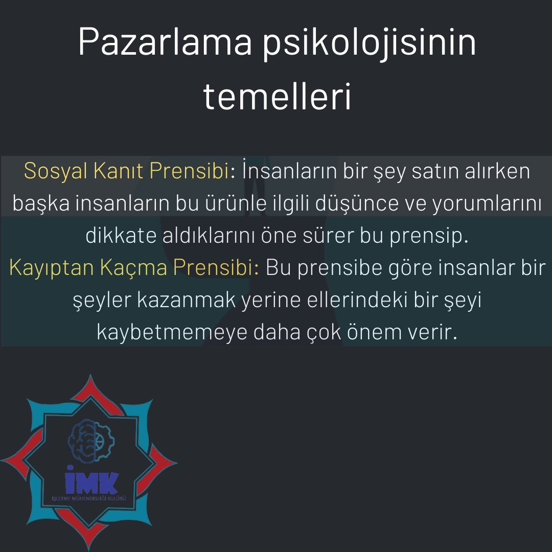 alkuimk's tweet photo. #pazarlama
#pazarlamapsikolojisi
#pazarlamayöntemleri
#işletmemühendisliği
#işletmemühendisliğikulübü https://t.co/tBksgAHDpz