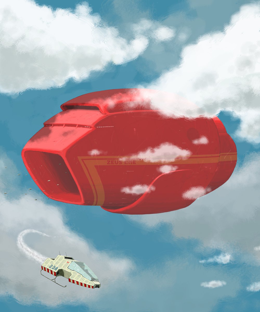 PlasticFrontier's tweet photo. Nothing in particular. Just some ‘old’ pics I am still happy with. #spaceship #sciencefictionart #wacom #cintiq https://t.co/s6Za7nYjyf