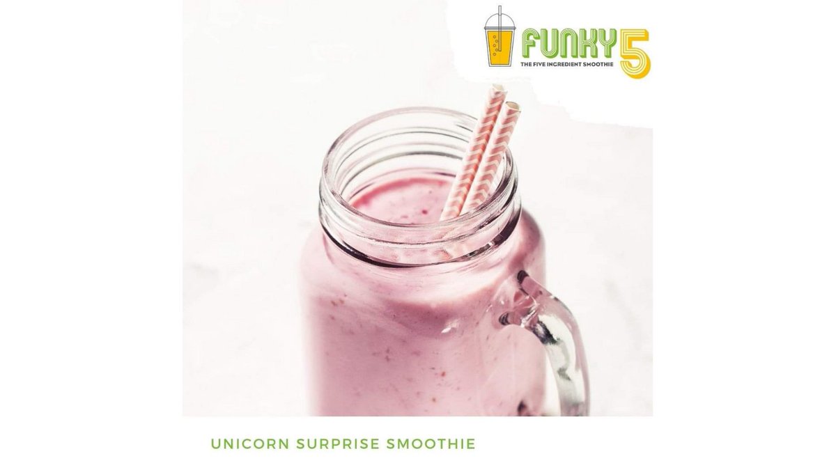 QueenOfHealthIE's tweet photo. Unicorn Surprise Smoothie is one of my #funky5 smothies for kids. Adding some fun to the task of getting more "good" stuff into their bellies.β€π
#queenofhealth #smoothies #smoothiesforkids https://t.co/txkfCZvzoz