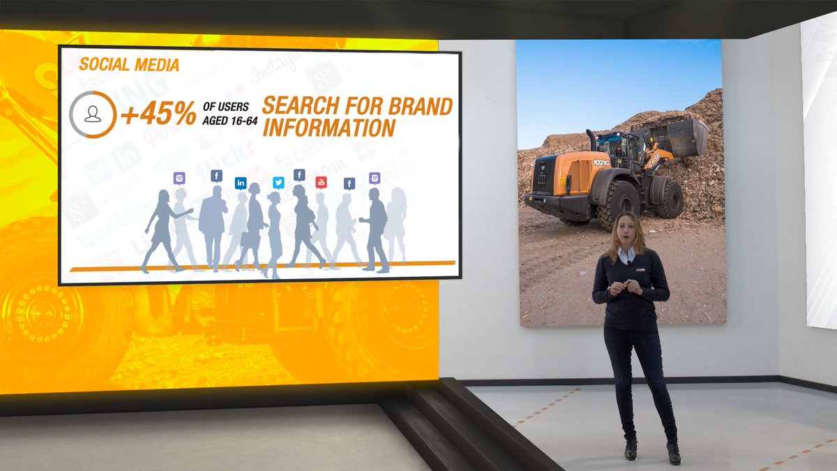 Francesca Asteggiano, Commercial Operations &amp; Marketing Europe, is on the stage: “Our next product launches will be broadcasted live on all our social media channels. But let’s not forget the importance of demonstrating machines, as customers need to touch the “iron””