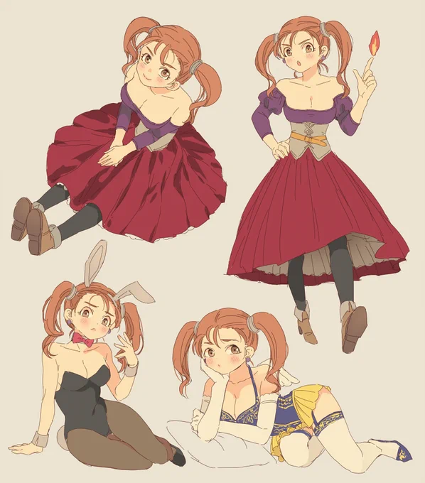 ちゃんぜしの絵(ゼシカ) #DQ8 