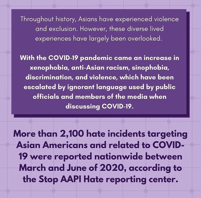 JustKaboodle's tweet photo. Below are some cards to educate you what is going on.

Please educate yourself and sign the petitions in the comments <3

Use you're platforms for good

#StopAsianHate 
#AsiansAreHuman https://t.co/wD5I4lCwv4