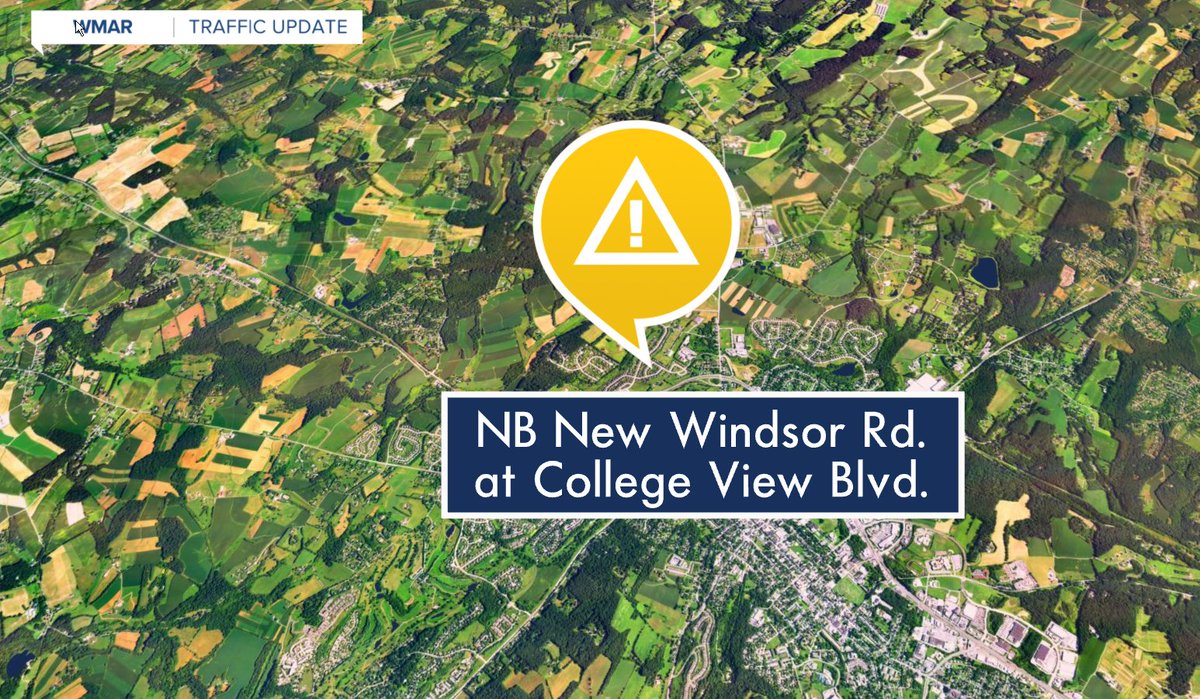 MarylandTraffic's tweet image. DISABLED VEHICLE reported NB #NewWindsor Rd. at College View Blvd. Right shoulder blocked. #CarrollCounty #Westminster @LaurenCookWMAR is tracking the latest #traffic alerts for you now on @WMAR2News. #Marylandtraffic #MDtraffic #GoodMorningMaryland #GMM2