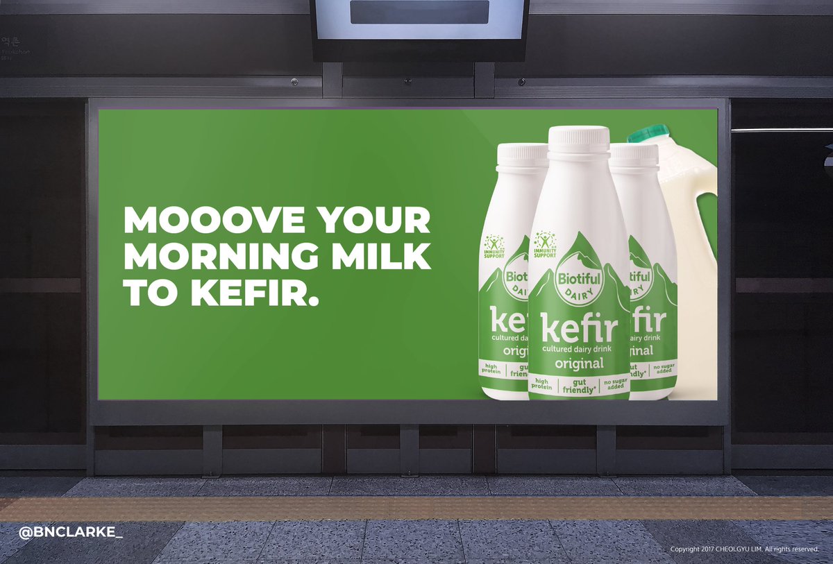 bnclarke_'s tweet photo. Create posters to encourage people to make a simple swap to #UpgradeYourBreakfast &amp; use Kefir instead of milk in their daily morning cereal or breakfast of choice. @BIOTIFUL_DAIRY @OneMinuteBriefs #OMBLE (1) https://t.co/D6MahkhJM6