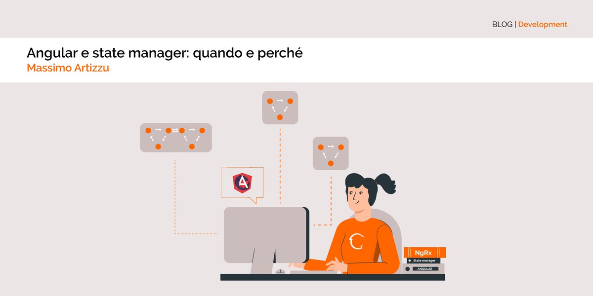 antreem's tweet photo. #Angular e #statemanager: cosa sono, come funzionano e quando è consigliabile adottarli. 
Ne parla @MaxArt2501 sul blog di Antreem. 
👉https://t.co/wLeXL3C4Hf

#NgRx #webdeveloper #programmer #programming #webdevelopment #code #coding #frontenddev https://t.co/tXVmonllL1