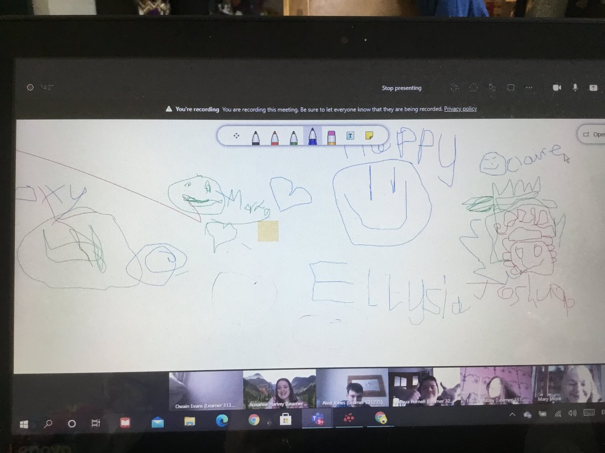 CymoeddILS's tweet photo. Dysgwyr Sgiliau Bywyd yn defnyddio offer bwrdd gwyn ac yn sgwrsio ar TEAMS. Mae wedi bod yn anhygoel gwylio eich sgiliau'n tyfu.
Life Skills learners using whiteboard tools and chat on TEAMS. It's been amazing watching your skills grow. #collegecontinues @CymoeddILS https://t.co/SUCnTDDkVc
