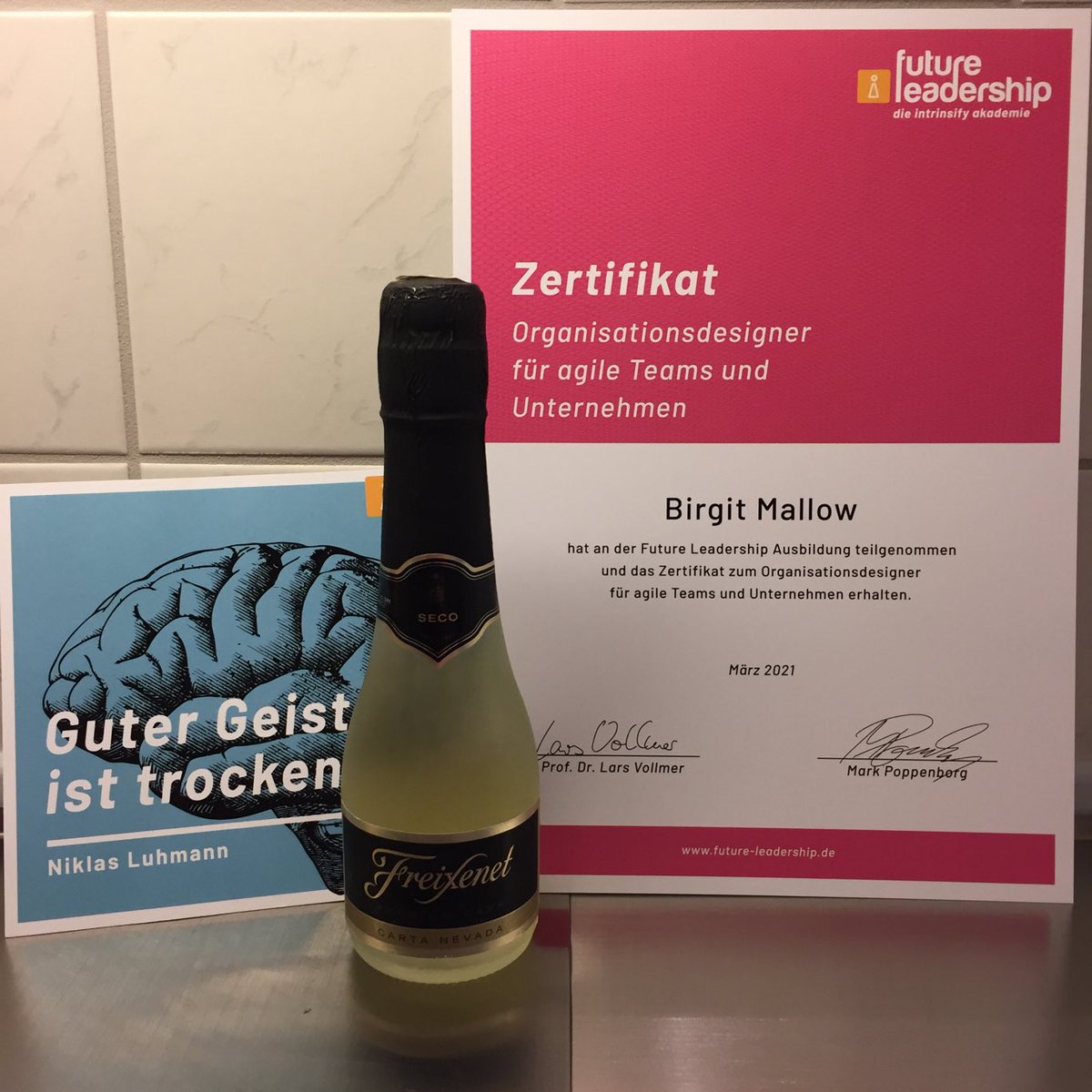BirgitMallow's tweet image. Diese Woche gibt‘s den Abschluss der #FutureLeadership Ausbildung zum #Organisationsdesigner zu feiern! Die Brille der #Systemtheorie ergänzt meinen Werkzeugkoffer sehr gut für mehr #Wertschöpfungsorganisation #Transformation #NeueArbeit ⁦@Intrinsifyme⁩