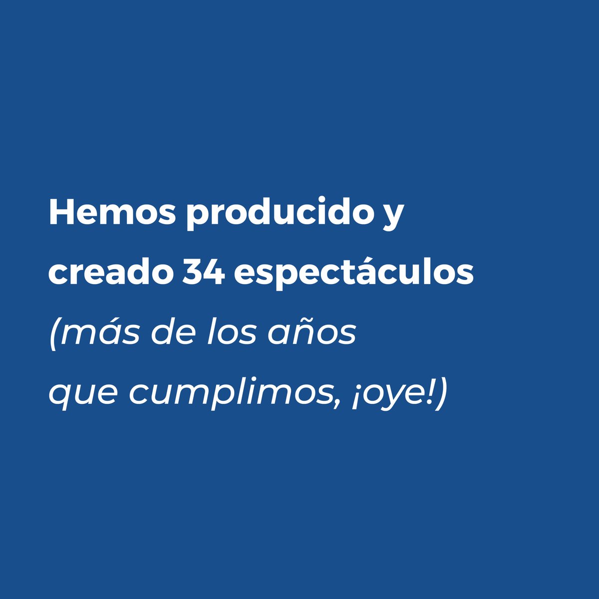 yllanaoficial's tweet photo. ¿Qué se puede hacer en 30 años? ¡Yllana te lo cuenta! ¡Atento/a a nuestras siguientes publicaciones! 🙌🏻
#yllana #produccionesyllana #yllana30 #humor #teatro #comedia #yllanaticos #yllanaoficial #aniversario https://t.co/4vzTKKTqcQ