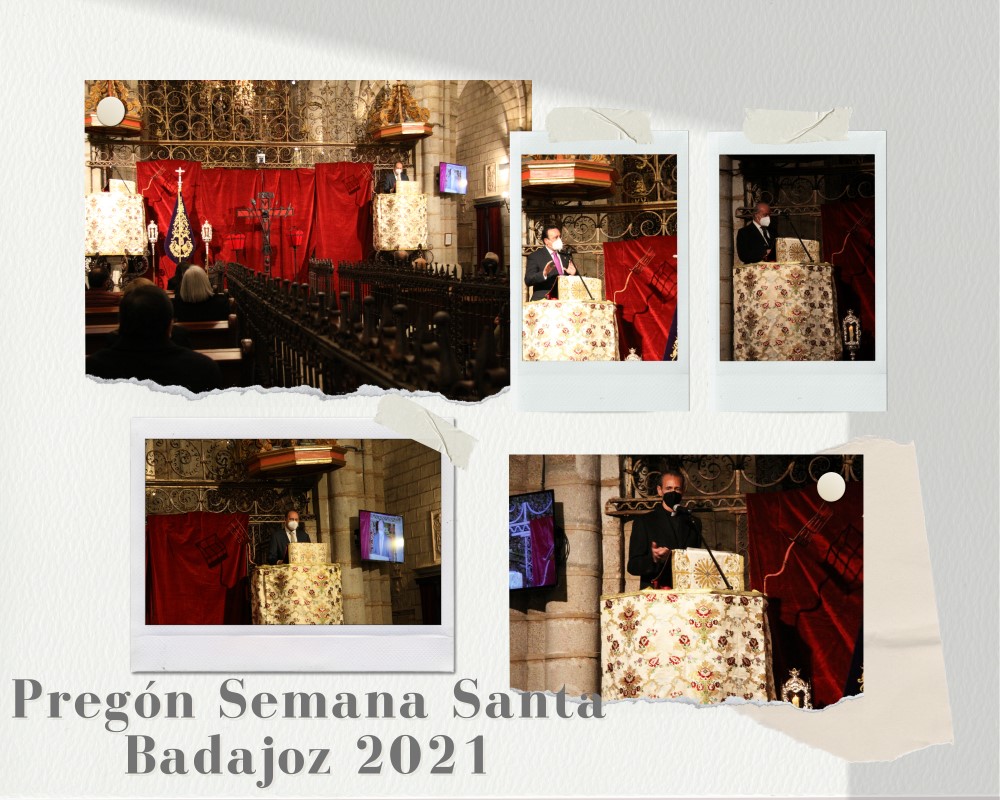 ArchiMridaBadaj's tweet photo. El sábado tuvo lugar en la Catedral de Badajoz el pregón de la #SemanaSanta2021 #Badajoz , a cargo de @jjmontesgon 

📌En él tuvieron voz personas que luchan contra la pandemia 👉Antonio Cerro, @@TomasBadajoz y Pedro Guiberteau

Recordamos este acto 👉 https://t.co/r71losTFv9 https://t.co/EMgXFAkxj3