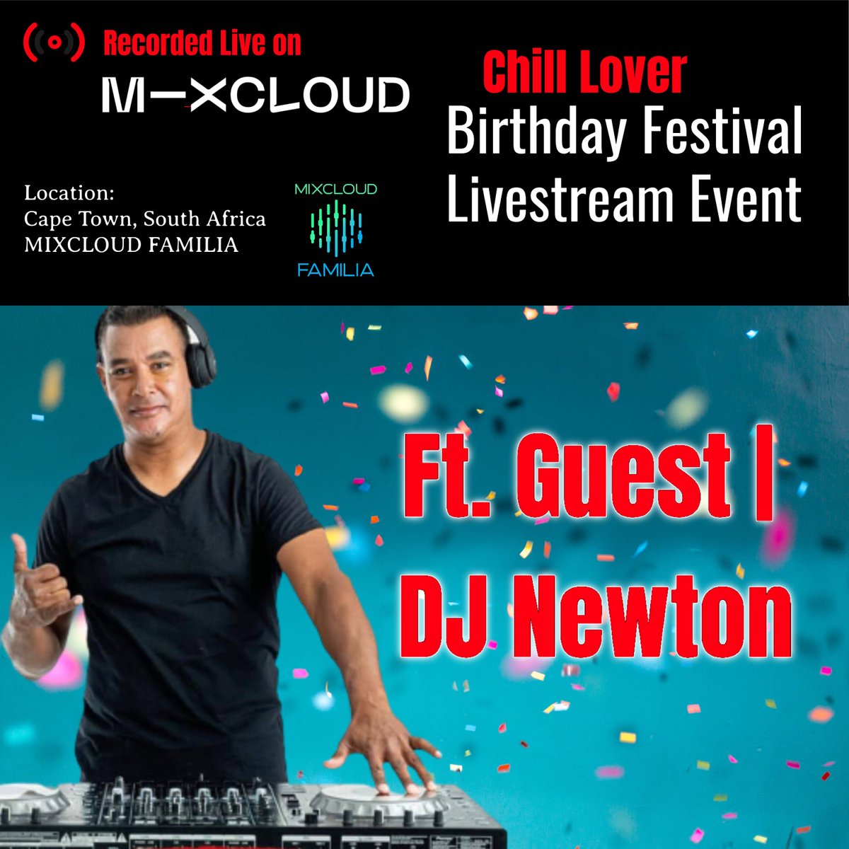 CHILLLOVERRADIO's tweet photo. 🔔🚨🌎🔌 #breakingnews 
Chill Lover Birthday Festival Livestream Event.
3-day LiveStream Event | Presented by 
.@MIXCLOUDFAMILIA .@streamerswatchl 
.@SHAREYAARNOW
Enjoy! | Follow &amp; Support 
DJ Newton 
Listen On Mixcloud Here⤵️
https://t.co/tYPljzPhuH https://t.co/ARX9jRvyVd