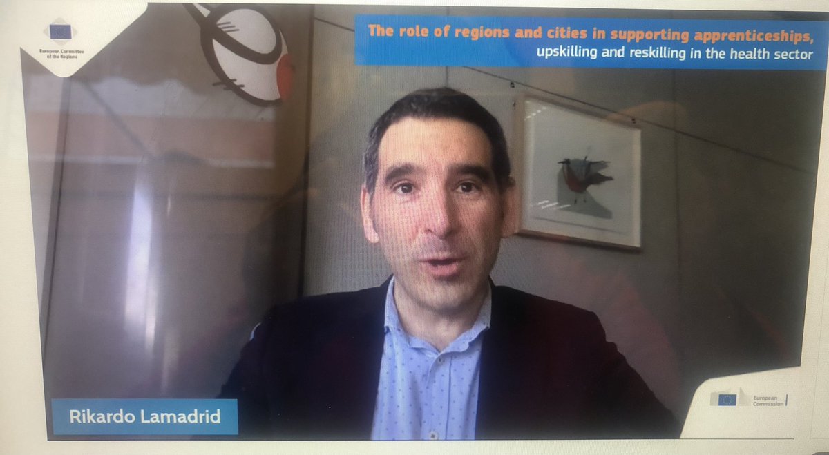 CamiladeEpalzaA's tweet photo. Proud! @FPeuskadi @tknika @rlamaintxau @Gob_eus inspiring #health #COVID19 #EUAppren #skills #medicalsupply ! #regions #cities supporting #apprenticeships , upskilling & reskilling #health .Event lead @EU_Social @EU_CoR @FPeuskadi @Gob_eus @earlallEU
https://t.co/s584Ebv58j… https://t.co/XUB42prjrf