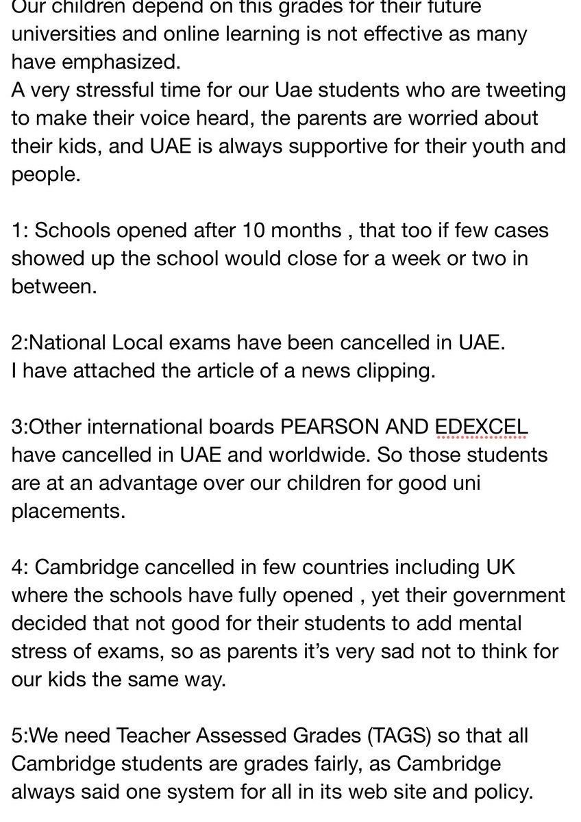 Faroukh91038433's tweet photo. We have missed a lot of school lessons and now teachers are to hurry and finish the syllabus 
Local exams are also scrapped in UAE, please @KHDA help your students.
#cancelCIEmiddleeast2021
#scrapcies2021 
#cancelcieexamsuae2021 
#CancelCAIES2021 
@MOEducationUAE 
@khaleejtimes https://t.co/dOtkI3Sz0I