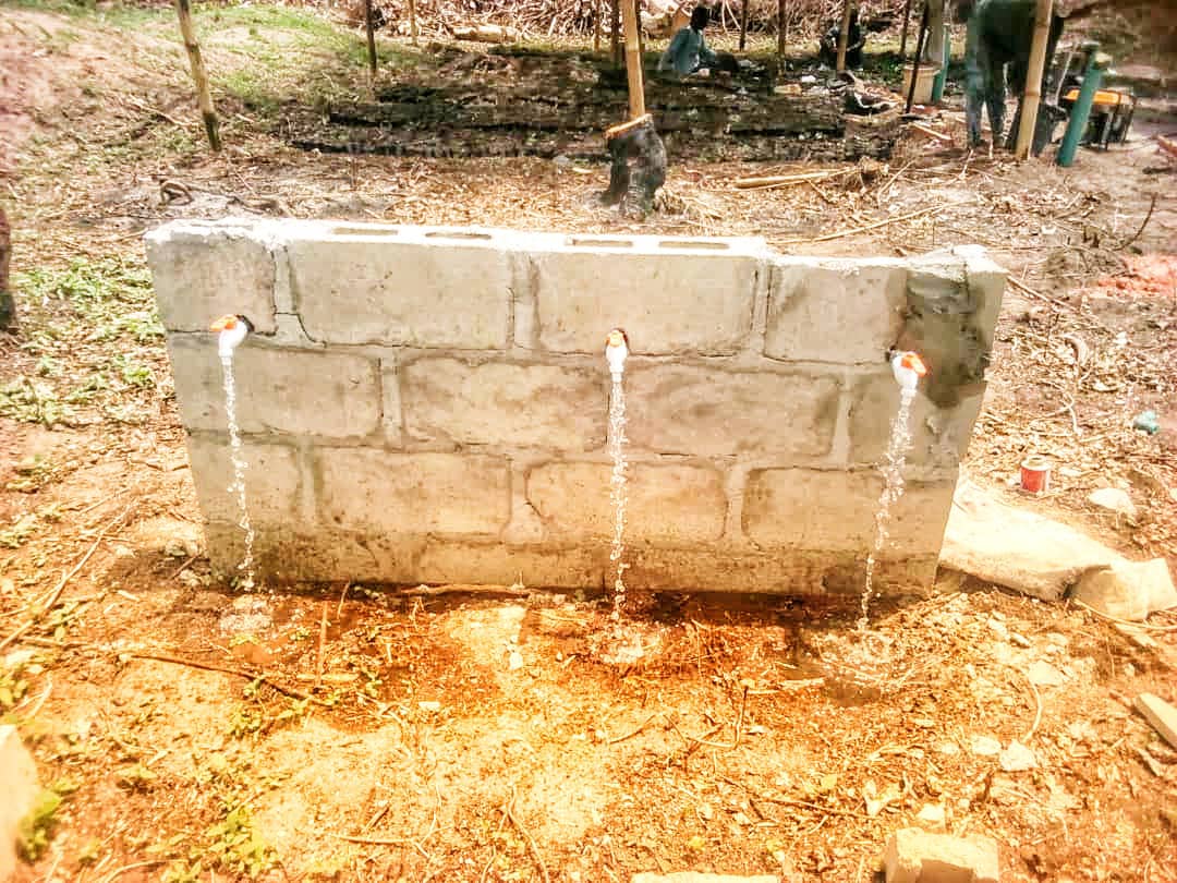 Boreholes provided for nursery and community use at Ise Forest Reserve, part of NEWMAP project.