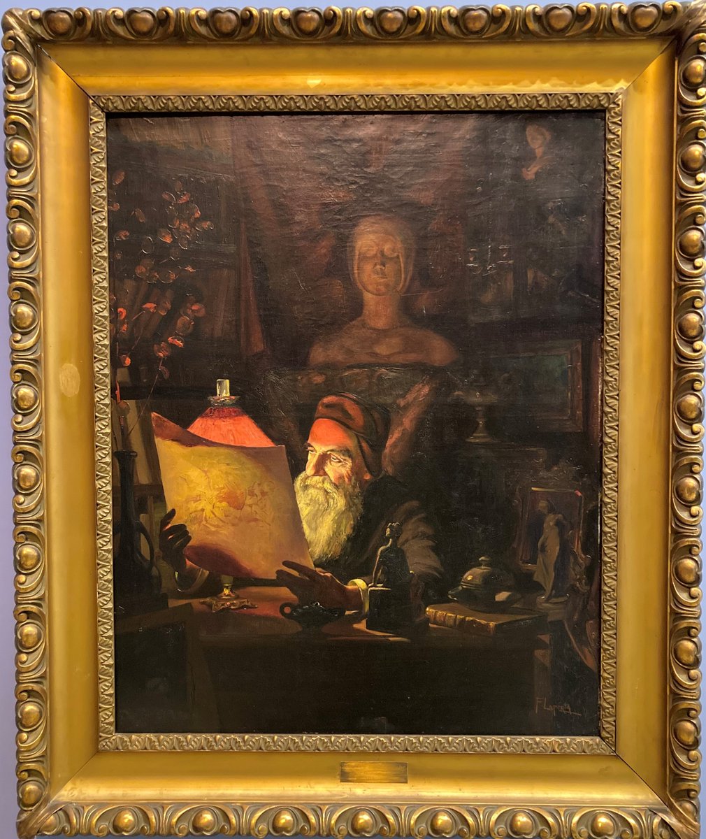 MuseoMUBAG's tweet photo. ¿Sabías qué... tal día como hoy nos dejaba Francisco Laporta Valor (Alcoy, 1850-1914)?.
Desde aquí queremos homenajear a este ilustre pintor mostrando sus dos obras presentes en el @MuseoMUBAG, @dipuAlicante
"El alquimista", y "Rosa Mística".
#MuseoMUBAG #MUBAGsigloXIX https://t.co/cI5AtDIr1C