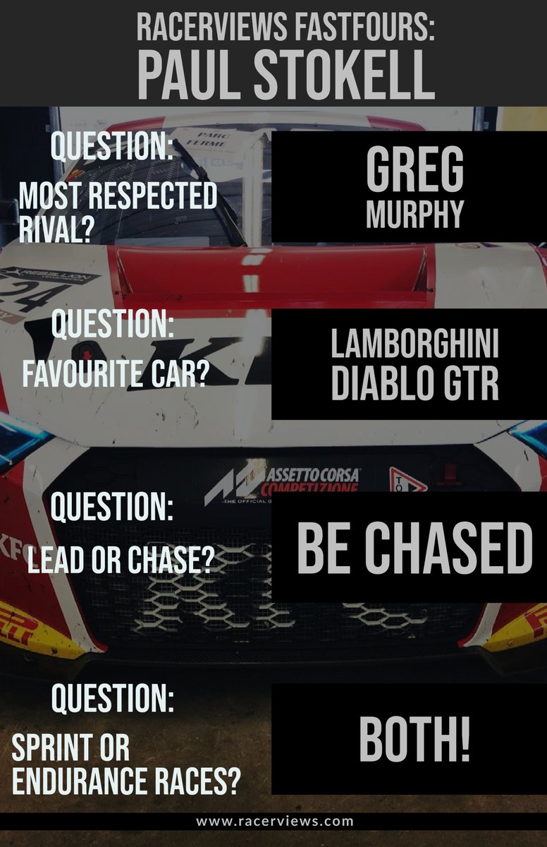 RacerViews's tweet photo. Next up in the #RacerViews #FastFours is #PaulStokell. A GT legend and open wheel hero from Australia, he dominated the tracks in the 90s and 00s. Now is back in the @GTWorldChAUS and next in line for us!
https://t.co/IGjySDO7L9 https://t.co/HfeQkYl2AF
