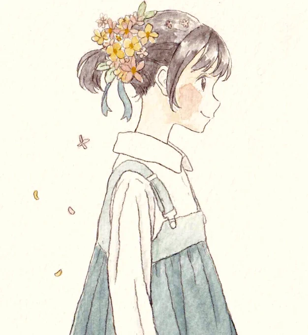 花束ヘアーコンビ? 