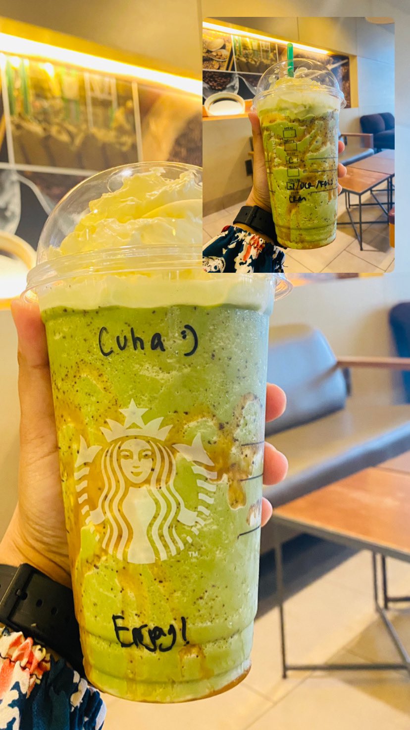 Rin ♡ on Twitter "Green tea lover, please try green tea frappe + choc