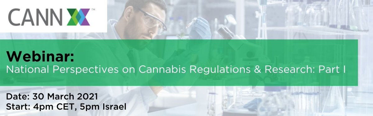 CannXmed's tweet photo. Join us for another #CannX Webinar this month💻
We will discuss the topic "National Perspectives on #Cannabis Regulations & Research" on March 30 - save the date!
Registered participants will receive access to selected sessions from CannX 2020 - visit https://t.co/2saM2oaPMQ https://t.co/EK0BOkpAME