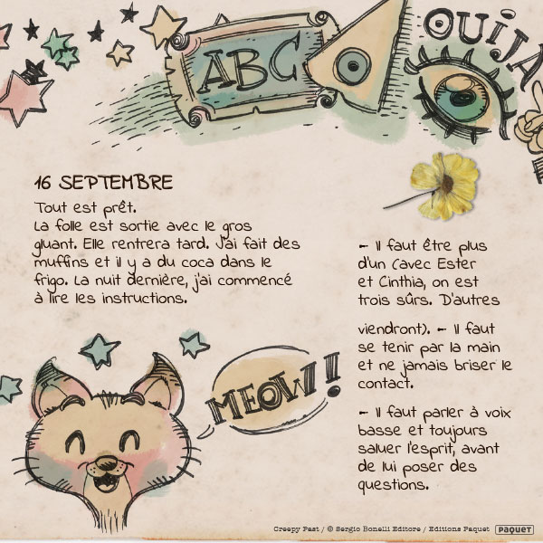 [ Journal Intime - Creepy Past ]

Est-ce une bonne idée d'appeler les #esprits ?

#creepypast #creepypasta #journal #slenderman #spiritisme #bd #bdjeunesse #ester #qiro #sortielitteraire #sortiebd #comingsoon #comics