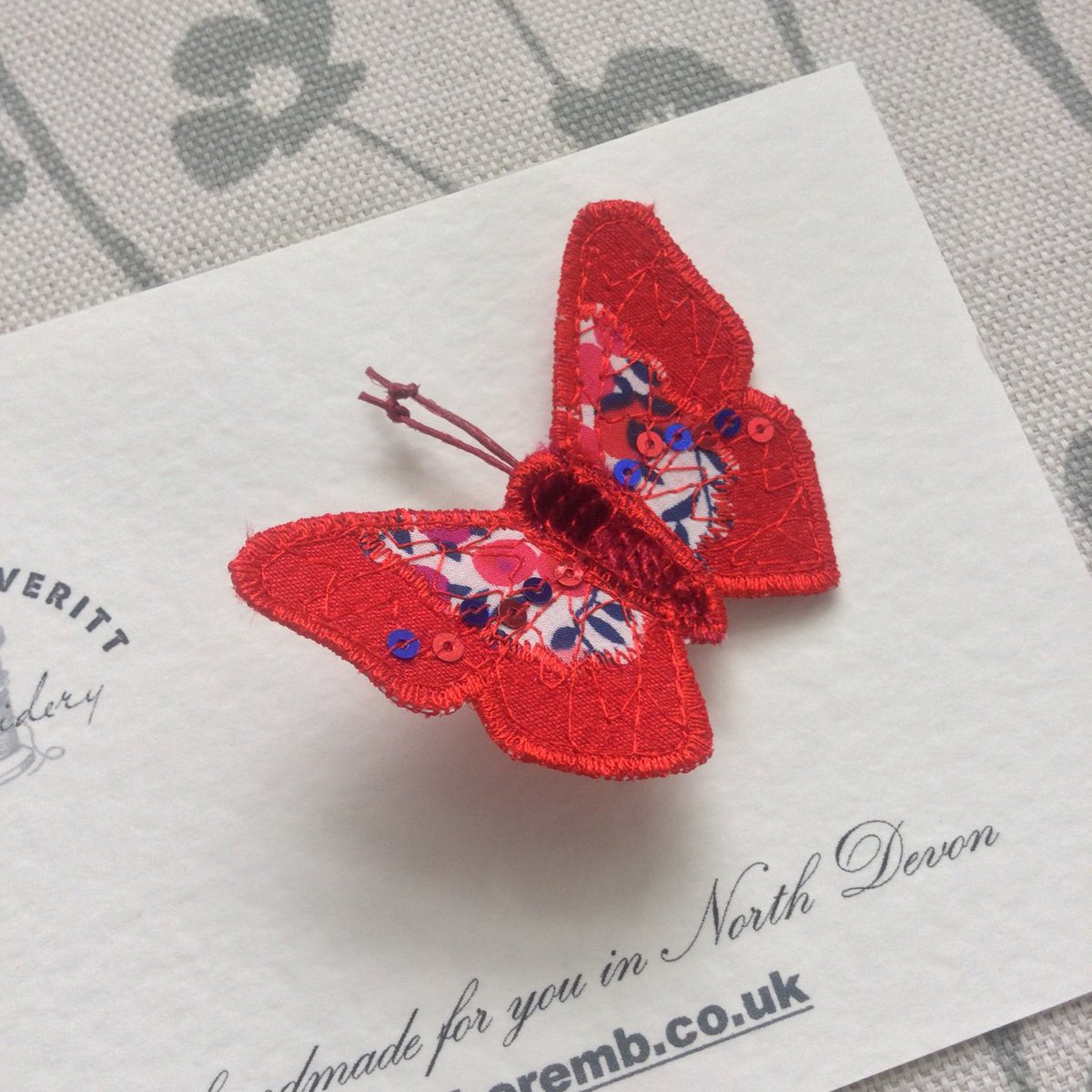 Excited to share the latest addition to my #etsy shop: Butterfly brooch/pin Liberty Belle Gem 6cm wide. etsy.me/3171L4z