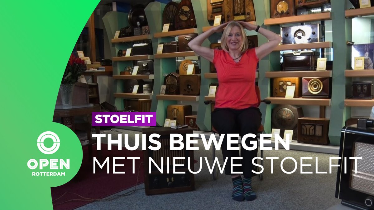 🪑 Stoelfit is weer terug met een nieuwe training vanuit het <a href="/radiomuseum/">Rotterd radiomuseum</a>. Saskia maakt sporten makkelijker dan ooit. Doe jij deze week weer mee? ➡️ bit.ly/3skroLi

#open010 #rotterdam <a href="/centrum_rdam/">Rotterdam Centrum</a>
