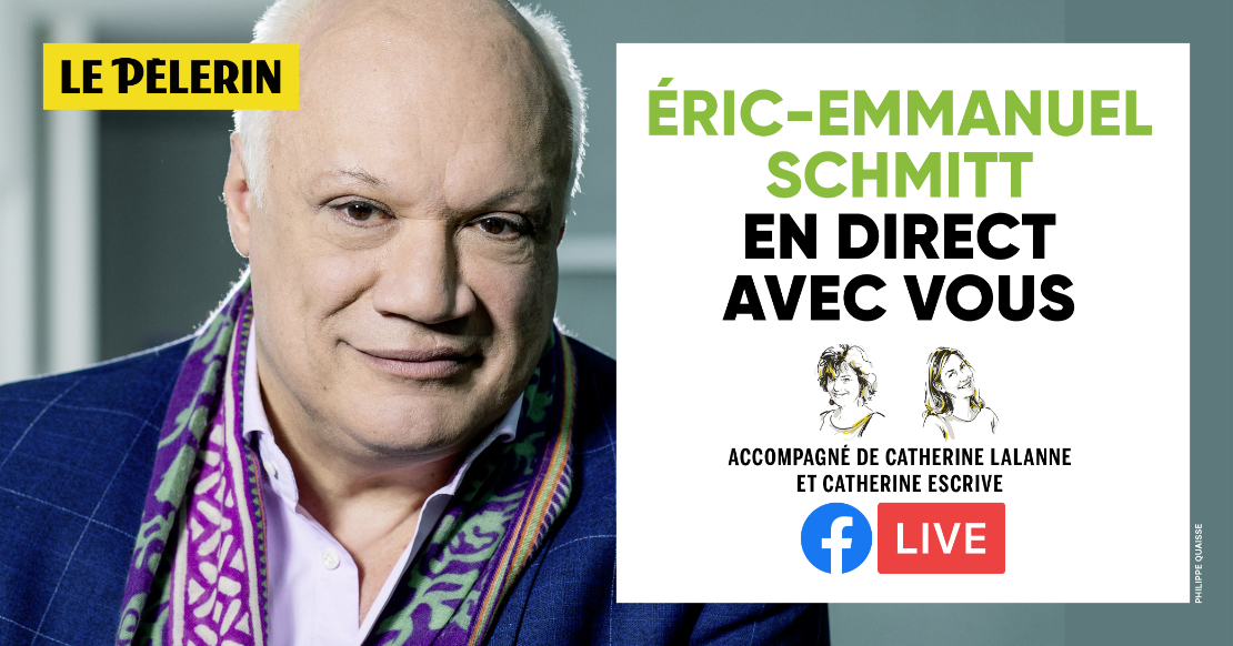 Le Pèlerin (Bayard Presse) (@lepelerincom) on Twitter photo Retrouvez-nous en direct le 24 mars à 19h pour une rencontre exceptionnelle avec Eric-Emmanuel Schmitt ! Participez à cet échange de 75 minutes en posant vos questions à notre invité : ➡️ : facebook.com/events/4507947…
<a href="/EESchmitt/">ÉricEmmanuel Schmitt</a> <a href="/CathLalanne/">Lalanne Catherine</a> @catherineescri3 <a href="/AlbinMichel/">Albin Michel</a> Retrouvez-nous en direct le 24 mars à 19h pour une rencontre exceptionnelle avec Eric-Emmanuel Schmitt ! Participez à cet échange de 75 minutes en posant vos questions à notre invité : ➡️ : facebook.com/events/4507947…
<a href="/EESchmitt/">ÉricEmmanuel Schmitt</a> <a href="/CathLalanne/">Lalanne Catherine</a> @catherineescri3 <a href="/AlbinMichel/">Albin Michel</a>