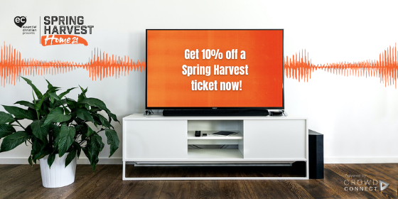 With Easter holidays sadly cancelled it's exciting that the biggest cross-denominational event, springharvest.org, is going ahead online, 4-8 April. Great worship, inspiring teaching, plus sessions for kids &amp; youth &amp; after hours fun! Save 10% with code SH21NF #SH2021