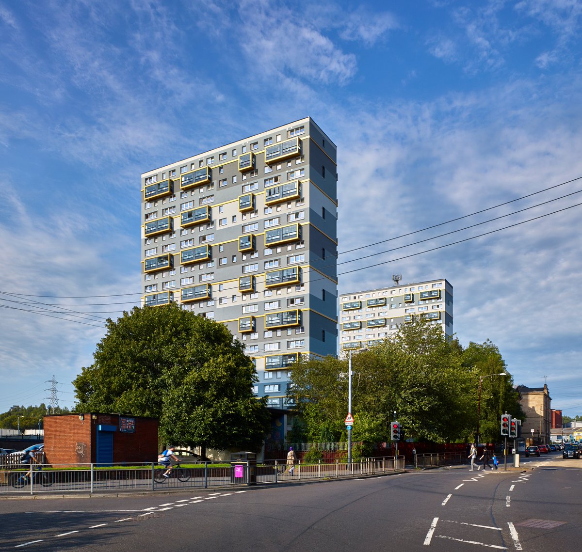 StoLtd's tweet photo. Our high-quality #StoTherm Mineral external wall #insulation and #StoLotusan #render were applied to three large 1960s apartment blocks which are located on the Cedars development in Glasgow. Read the full story - https://t.co/SU8LNYPTxC
#buildingwithconscience | #architecture https://t.co/gJdMOYVolb