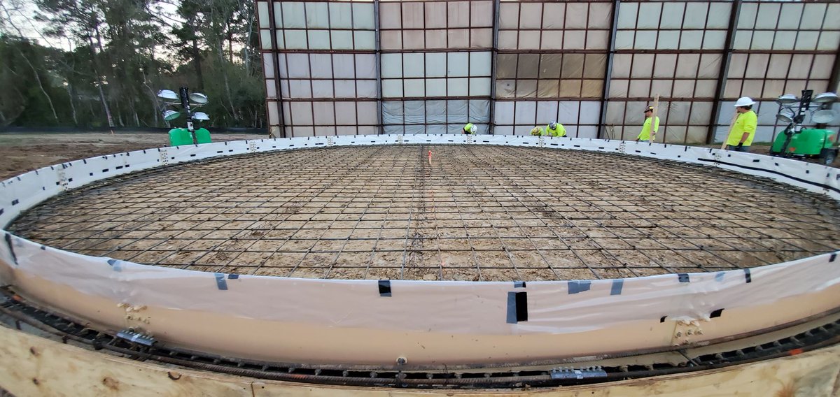 TexasAquastore's tweet photo. #TexasAquastore has completed the #ConcrtetePour for Dowdell MUD Project.  #GlassFusedToSteelTanks #WaterStorage #LiquidStorageTechnology #LowerMaintenance #MadeInAmerica https://t.co/RzYEtdTu9q