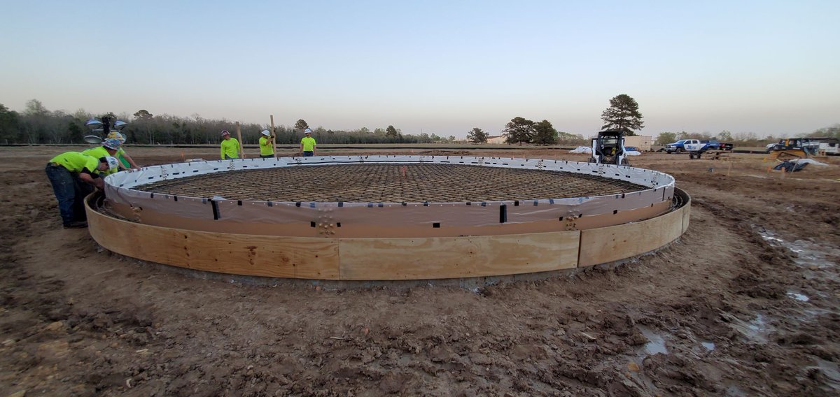 TexasAquastore's tweet photo. #TexasAquastore has completed the #ConcrtetePour for Dowdell MUD Project.  #GlassFusedToSteelTanks #WaterStorage #LiquidStorageTechnology #LowerMaintenance #MadeInAmerica https://t.co/RzYEtdTu9q