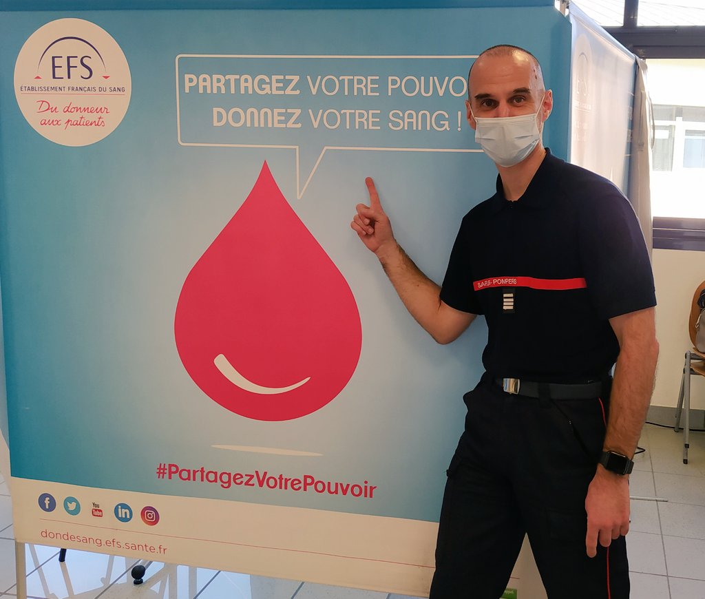 SDIS_18's tweet image. #LT les #pompiers18 se mobilisent pour l @EFS_dondesang 💉

#ConseilDePompier : Donner son sang c'est sauver des vies 😉

#donneur #sauveteur