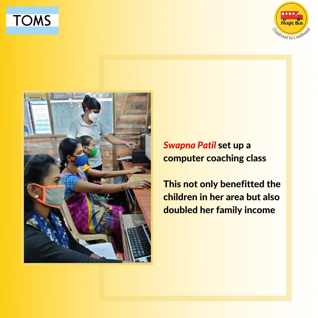MagicBusIndia's tweet image. There are only 20% of women entrepreneurs in India. #magicbus &amp;amp; #TOMS wants to change that. Hear 22-year-old Swapna tell us how she learnt to take the leap with the Entrepreneurship Development Programme. She is among many women who have the platform to become an entrepreneur.