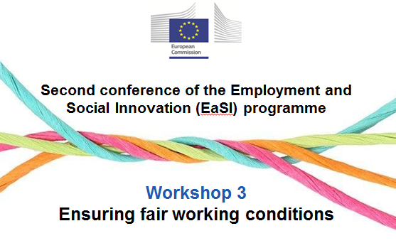 @soniladanaj &@Leonard_Geyer are moderating the workshop on 'ensuring fair working conditions' at the Day1 of #EaSIConf2021 where #bestpractices on #postingofworkers, #EURES regional labour mobility & #peerreviews on #OSH & #psychosocialrisks are discussed.@EU_Commission @ZrcSazu