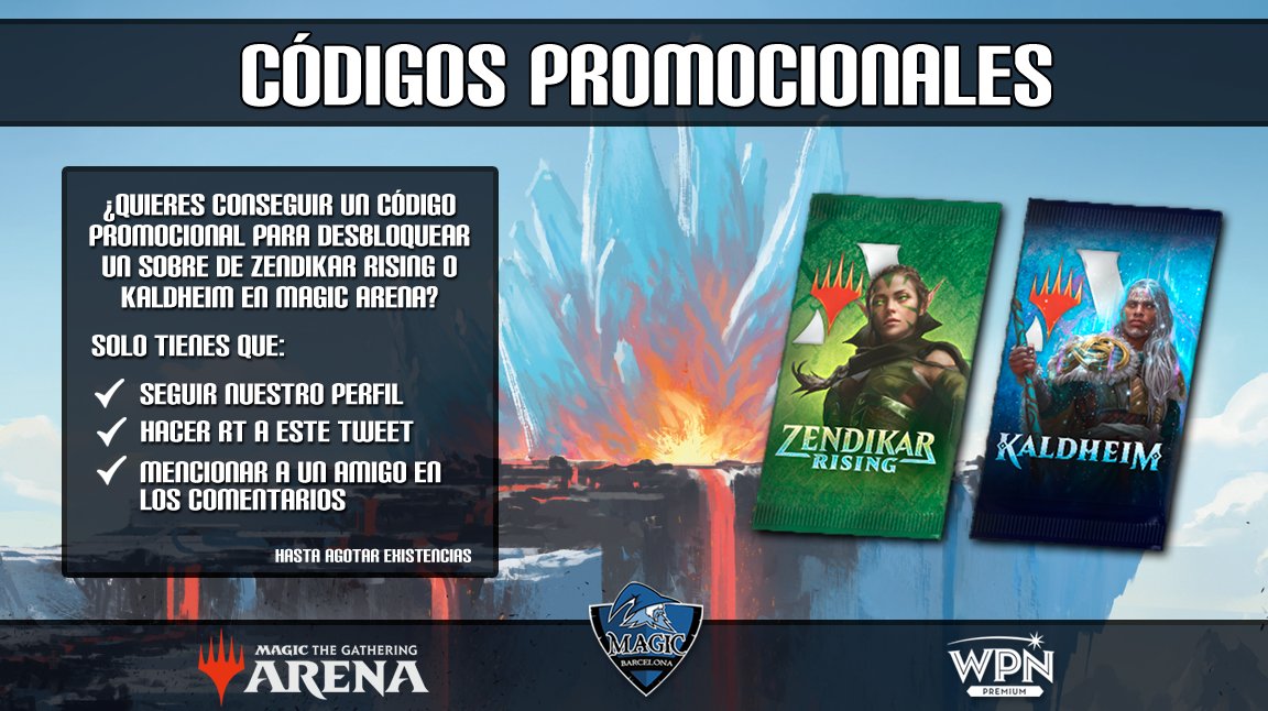 MagicBarcelona_'s tweet photo. Consigue un sobre de #MTGKHM o #MTGZDR para #MTGArena con @MagicBarcelona_

Para ello, solo tienes que:

🔹Seguir nuestro perfil
🔹Hacer RT
🔹Mencionar un amigo en los comentarios

¡Corre, que tenemos un número limitado! 😱 https://t.co/7j4RKlCzxr