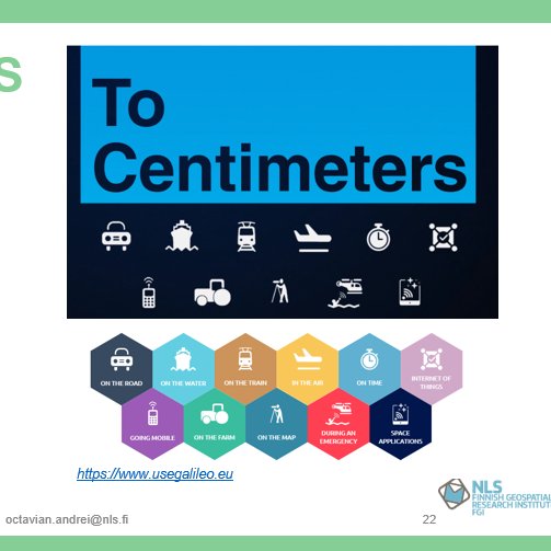 coandrei's tweet photo. 🎉#EGNOS #Galileo for #mapping 
was on the list when talking about the #engineering #geodesy. Happy anniversary #EGNSS 💐Thank you @EGNOSPortal @EU_GNSS
#accuracy #availability #relaibility #integrity #independency #complementarity #GISE5050 @AaltoGeoinfo with @maaria_nordman https://t.co/5AUXNkh7mZ