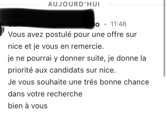 useyourmind's tweet photo. Bah alors comme ça on s’assoit sur l’article L.1132-1 du code du travail ??? https://t.co/5YMIhJeOlm