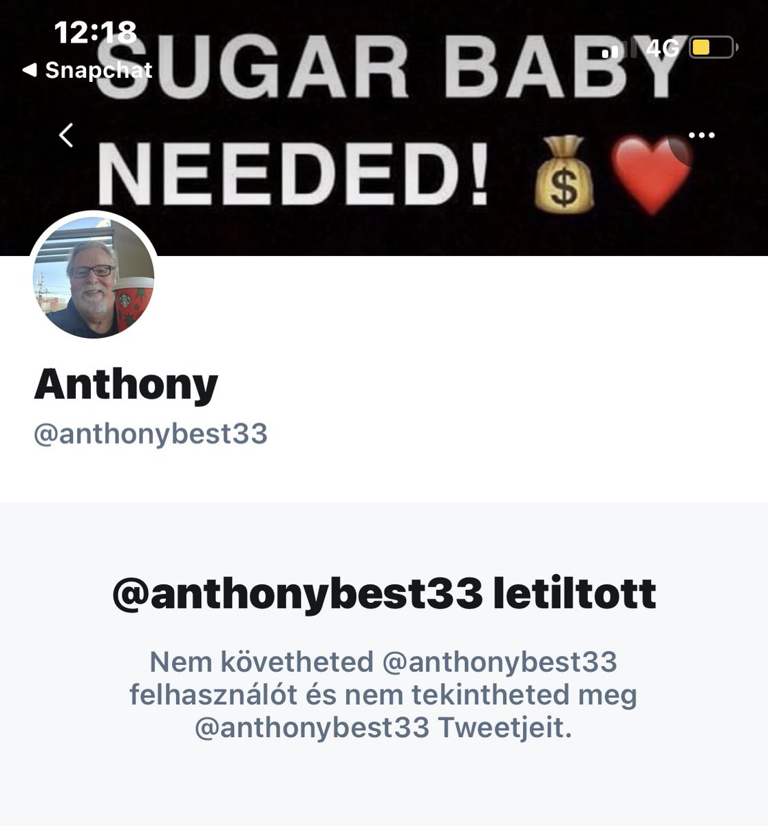 BarbaraVgh1's tweet photo. Share it please !! Fake Sugar daddy!!! He just lied to me #SugarDaddys https://t.co/Sj9jRdQ2qk