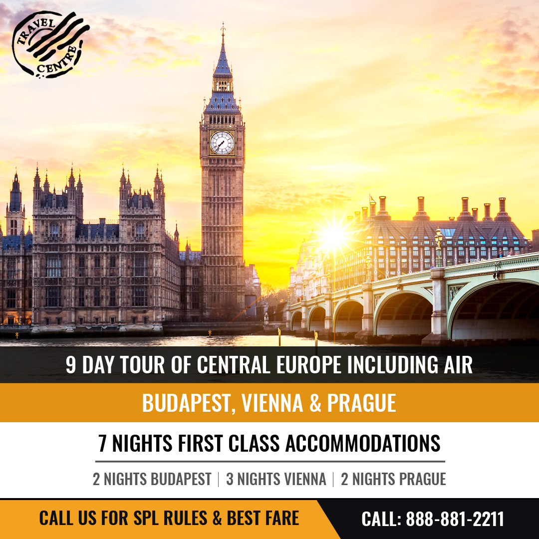 TravelCentre_Id's tweet photo. 9 Day Tour of Central Europe Including Air
✅ 7 nights First Class accommodations
✅ 9 meals: 7 breakfasts, 2 dinners with wine
✅ Sightseeing per itinerary in modern air-conditioned motor coach
For more details: https://t.co/p6U0P6fvn7 or call: 888-881-2211 https://t.co/K5W5WAXcry