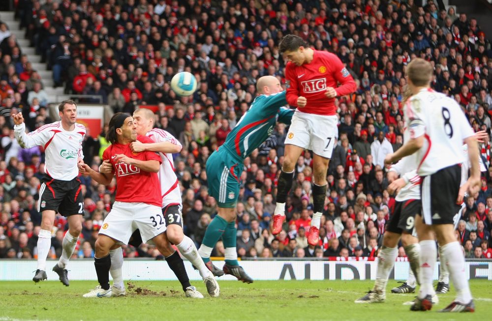 TCR. on Twitter: "⏮ #OTD in 2008, Cristiano Ronaldo rose highest against Liverpool. 🐐… "