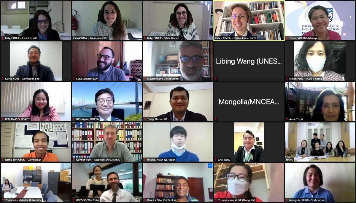 CIMEA_Naric's tweet photo. Thanks to all the partners for their valuable contribution to the consortium meeting of the @EUErasmusPlus project #RecoASIA. We started working on the National Reports of the project countries, follow our activities at https://t.co/yIDObd0PSg!
@univaq @unescobangkok @ENIC_NARIC https://t.co/bh0I3udbtf