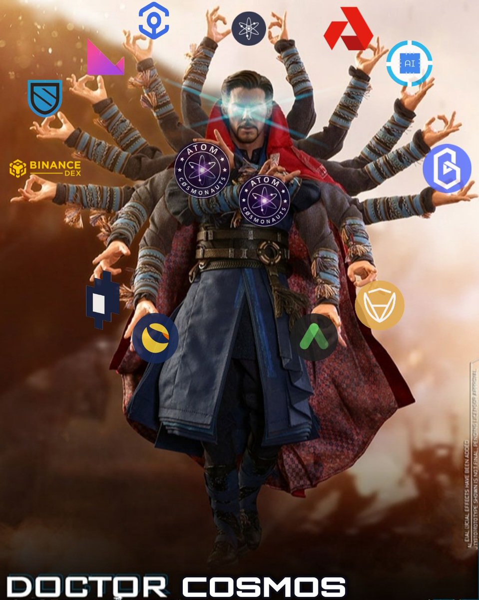 Presenting to you, Doctor Cosmos! 
$ATOM #COSMOS #crypto #blockchain #altseason #meme