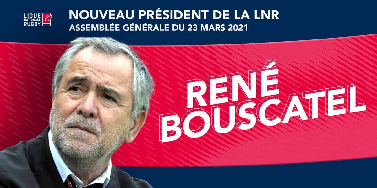 LNRofficiel's tweet photo. L'Assemblée Générale de la Ligue Nationale de Rugby, réunie ce mardi 23 mars à Paris, a élu René Bouscatel Président de la Ligue Nationale de Rugby sur proposition du Comité Directeur, avec 89,6% des voix de l'Assemblée Générale ➡️ https://t.co/DCVjhhWC9D https://t.co/wNGZPjnX9g