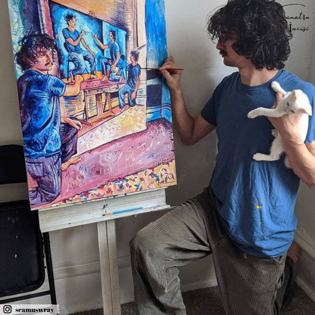 Kendi portresini çizen ressamlara hepimiz alışkınız ama bu bambaşka 😅