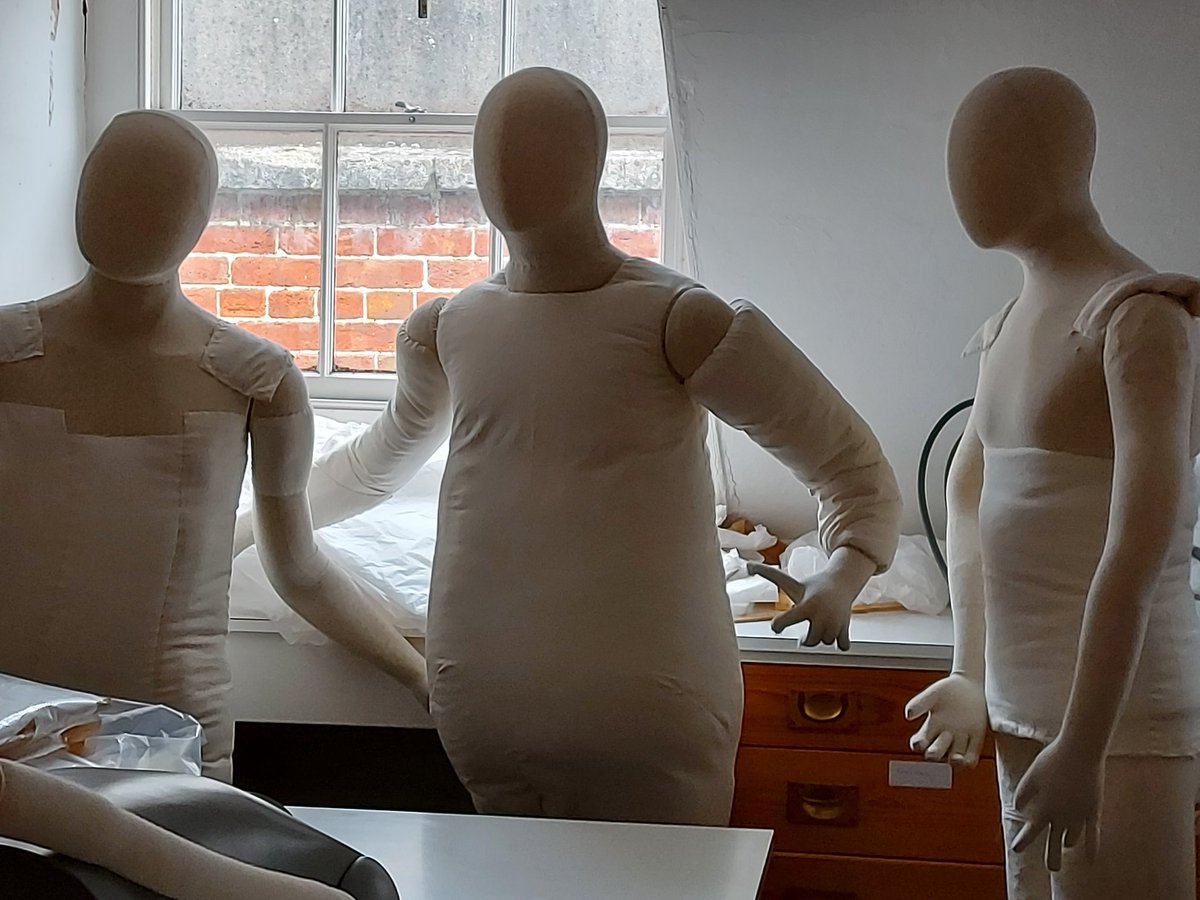 Mid20th's tweet photo. What the mannequins get up to @BlaiseMuseum when the museum is closed - always a bit freaky, even when I'm expecting to see them! #behindthescenes https://t.co/mefdq7WHDx