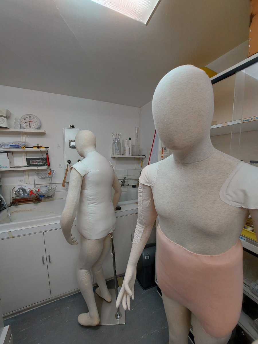Mid20th's tweet photo. What the mannequins get up to @BlaiseMuseum when the museum is closed - always a bit freaky, even when I'm expecting to see them! #behindthescenes https://t.co/mefdq7WHDx